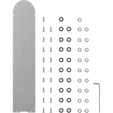 Couvercle en acier inoxydable pour la base de batterie de la trottinette électrique Xiaomi 4 Pro, couvercle renforcé anti-collision avec 21 vis