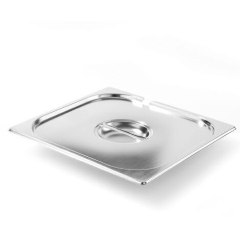 Couvercle en acier pour GN Kitchen Line avec découpe pour louche GN 2/3 - Hendi 806920