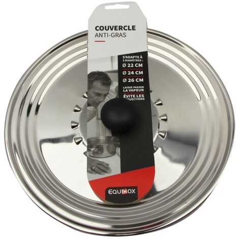 Couvercle en inox 22-24-26 cm