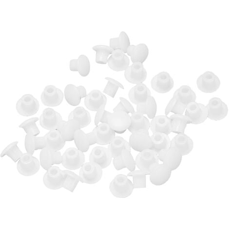 5x CACHE ROND A CLIPSER PLASTIQUE BLANC BOUCHON PROTECTION TROU MEUBLE MUR  CLOISON (Ø19.1mm (3/4)) : : Bricolage