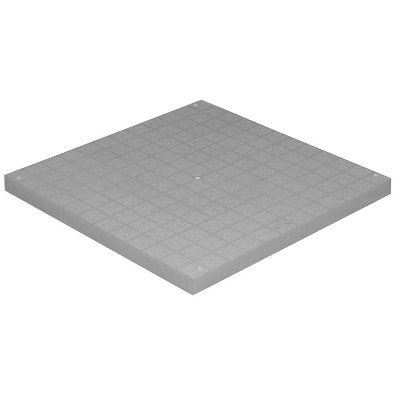 First Plast - Couvercle 383x383mm pour tuyau descente eau pluviale - gris - first-plast
