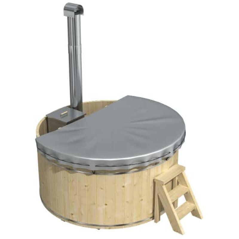 Finntherm - Couvercle en pvc pour bain nordique diamètre 160 (four intérieur)