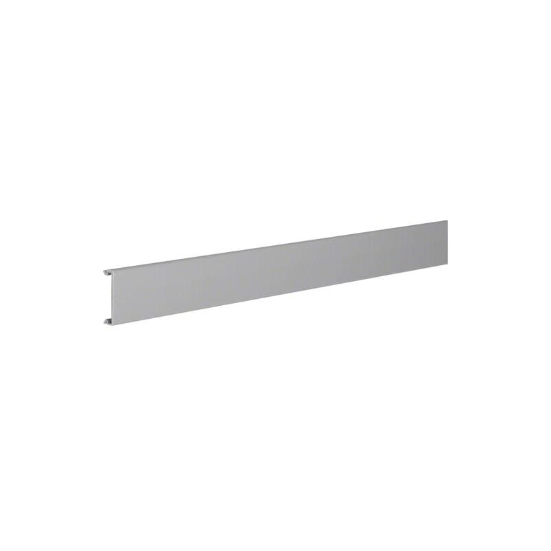 Couvercle en pvc pour goulotte de câblage BA7 40mm gris clair Hager BA70402K