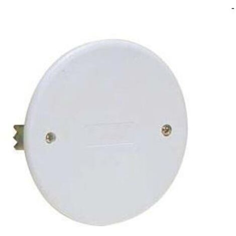 Couvercle expansible avec clips pour boîte d'encastrement ronde Ø 65mm – Technopolymère ignifuge – IP40 – Installation facile - FG10240