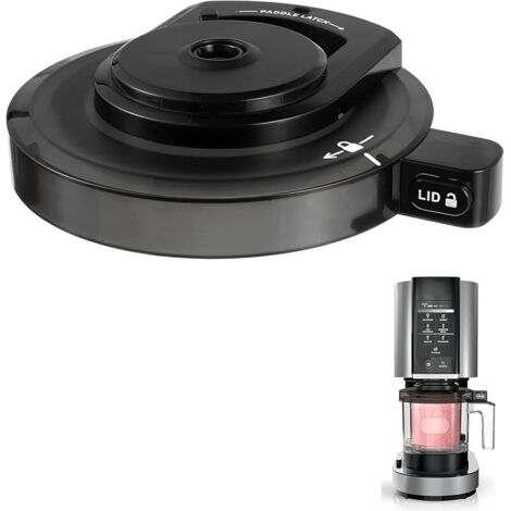 Couvercle extérieur pour sorbetière Ninja NC301, couvercle de remplacement réutilisable compatible avec les sorbetières Ninja NC299AMZ/NC301/NC300/NC201/NC101 (sans palette)