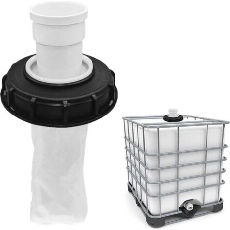 Couvercle filtrant pour cuve IBC, couvercle lavable en nylon (avec couvercle), pour cuve d'eau de pluie de 165 mm, 1 pièce
