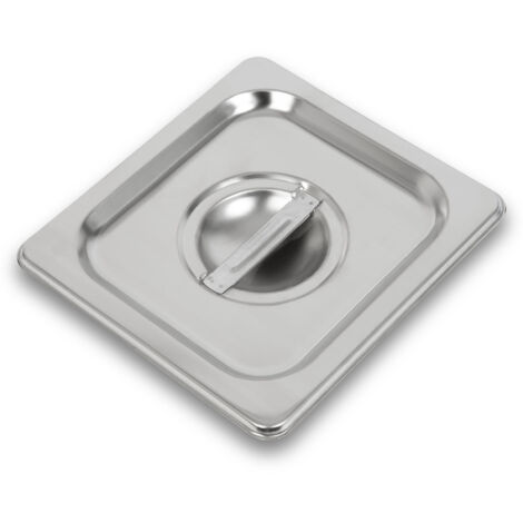 Couvercle Gastronorm GN 1/6 inox, robuste, hygiénique, -40° à +300°C, pro gastro – VERTES