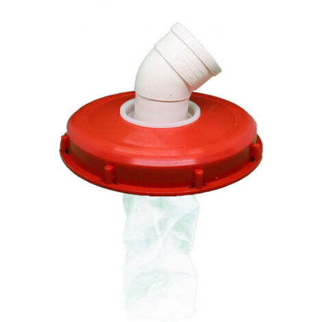 Couvercle IBC avec Filtre en Nylon, 245mm Filtre Cuve IBC Couvercle, rouge