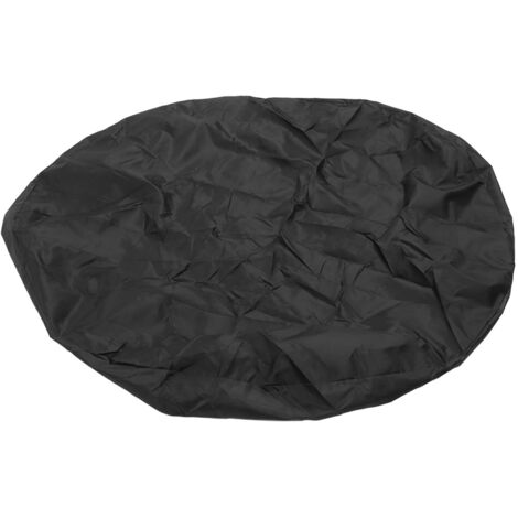 Couvercle Isotherme pour Spa 4ft, Housse Ronde en Tissu Oxford Étanche, Protection Anti-Poussière pour Piscine, Noir