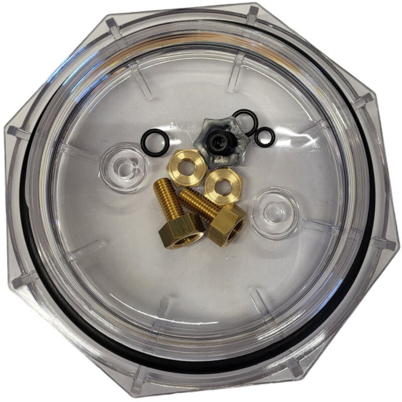 Couvercle, joint,adaptateurs,purge pour filtre sab Titan et Jupiter 6'' - 101D008C (snte) Certikin