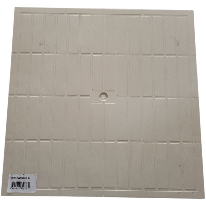 Interplast - couvercle léger eau pluvial 40 x 40 cm sable polypropilène