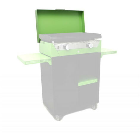 Couvercle métal laqué pour plancha Rainbow vert SIMOGAS COUV70V