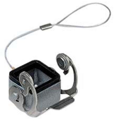 couvercle métallique - avec levier inox et joint - pour inserts femelles - gabarit 21.21 - ilme ckax03cx