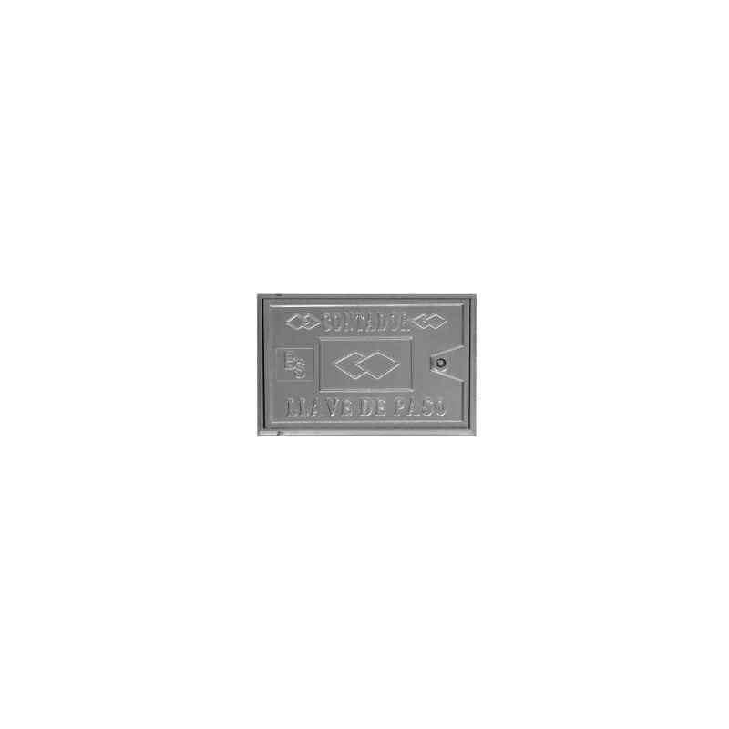 Proinco - Couvercle métallique en aluminium pour compteur d'eau Dimensions : 200x320 mm