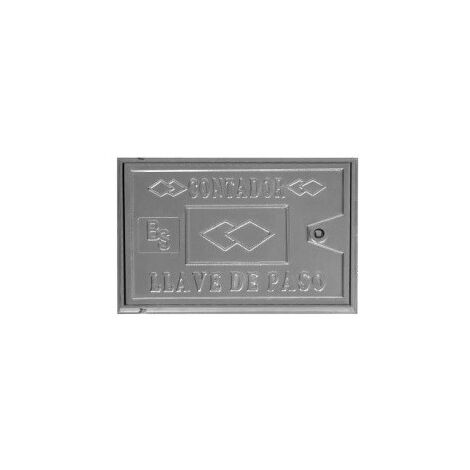 Couvercle métallique en aluminium pour compteur d'eau Dimensions : 200x500 mm