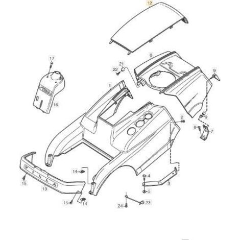 COUVERCLE MOTEUR ORIGINAL STIGA - 1134-4789-01
