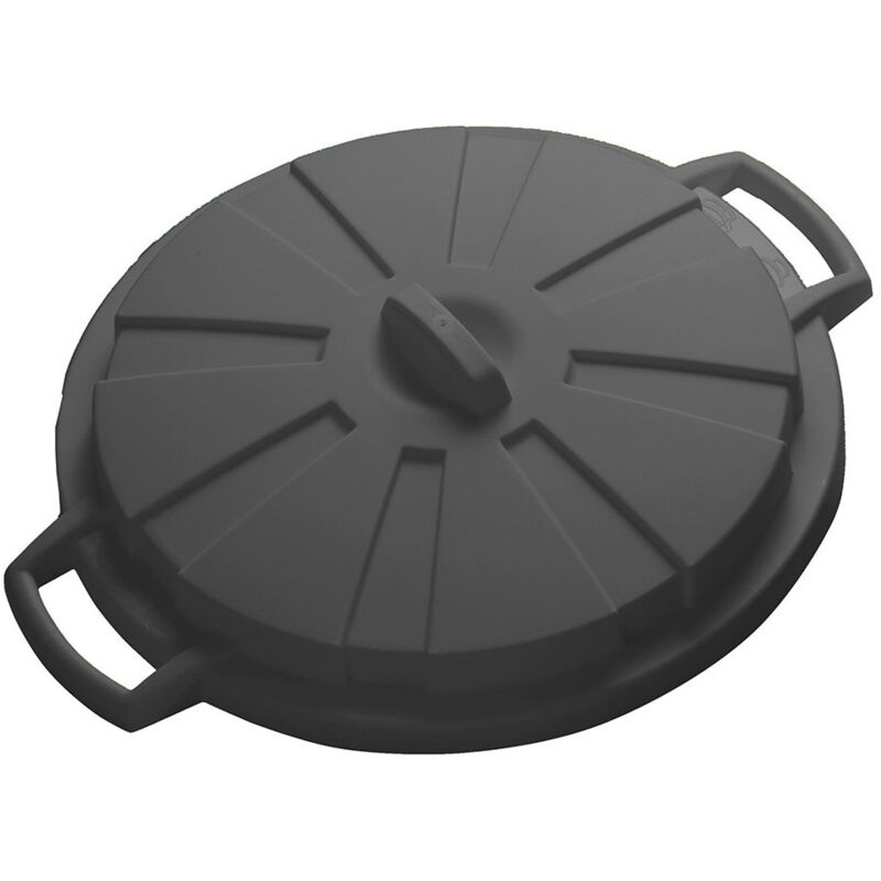 Couvercle pour seau à ordures communautaires. 80 litres. couleur noire. Mondex
