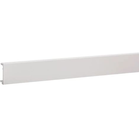 Couvercle p goulotte queraz h54mmxp54mm L200mm 1 compartiment alu RAL 9016 Pure HAGER GBA4529016