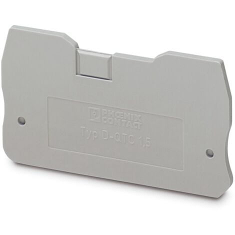Couvercle Phoenix Contact, série D-QTC 1.5 pour Bloc de jonction ( Prix pour Paquet de 5 )