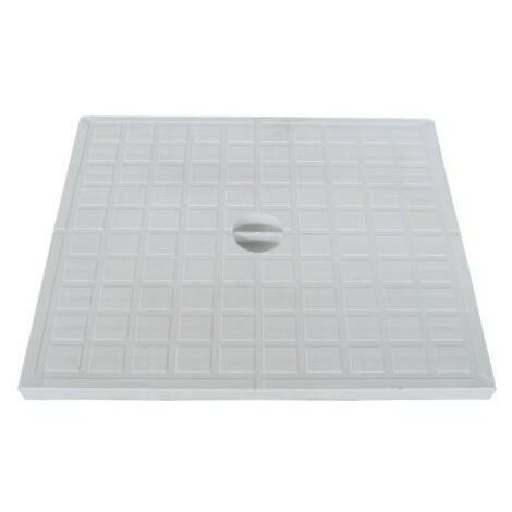 Couvercle piéton plein 30 x 30 cm pour regard évacuation PVC – Épaisseur 2 cm – Passage sécurisé pour zones piétonnes – Jardiboutique