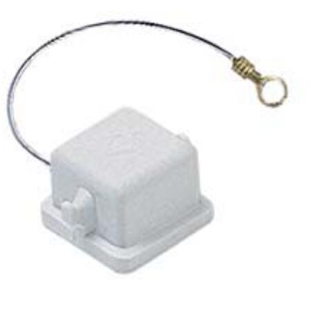 couvercle plastique - avec pivots et joint - pour inserts femelles - gabarit 21.21 - ilme ck03c