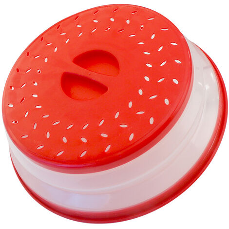 Pour micro-ondes En plastique sans BPA meberg Couvercle pour micro-ondes PF11577-24,5 cm Transparent XS