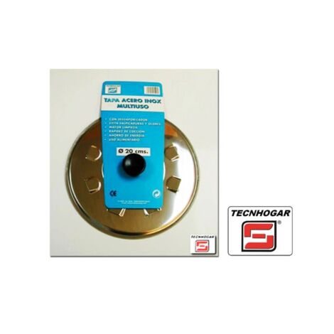 Couvercle polyvalent en acier inoxydable 20 cm Tecnich Réf 01590