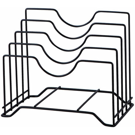Couvercle Pot Titulaire de Plaque Support, Porte-Casseroles en Acier Inoxydable Rangement Cuisine pour Poêles, Casseroles, Couvercles Appropriate