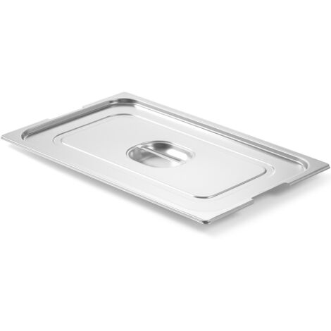 Couvercle pour bac GN Profi Line avec découpe pour poignées GN1/2 265x325mm inox - Hendi 804223