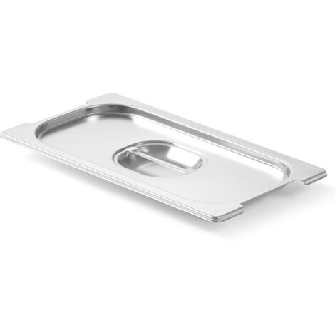 Couvercle pour bac GN Profi Line avec découpe pour poignées GN1/3 325x176mm inox - Hendi 804230