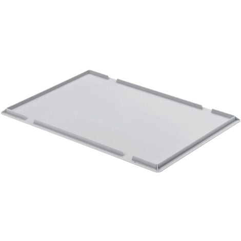 Couvercle pour boîte 600 x 400 mm Alutec 05090 gris (L x l) 400 mm x 600 mm 1 pc(s)