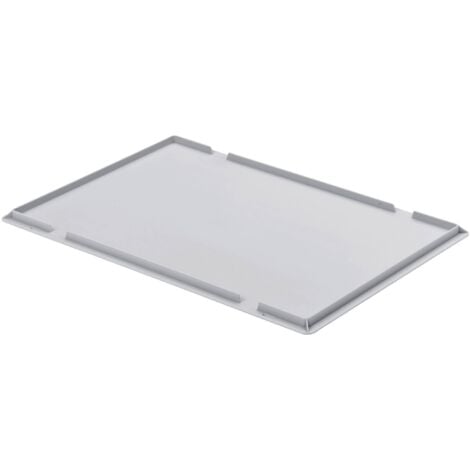 Couvercle pour boîte 600 x 400 mm Alutec 05090 gris (L x l) 400 mm x 600 mm 1 pc(s) W772861