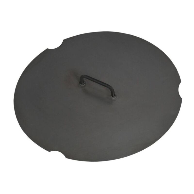 Protège feu pour braséro de jardin, 62cm de diamètre, acier naturel Cookking 111303