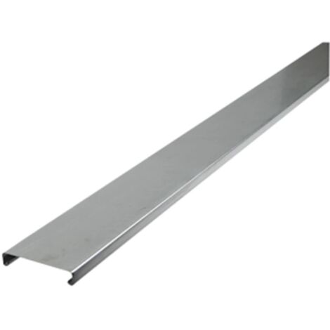 Couvercle pour caniveau de câble 300 mm non perforé galvanisé