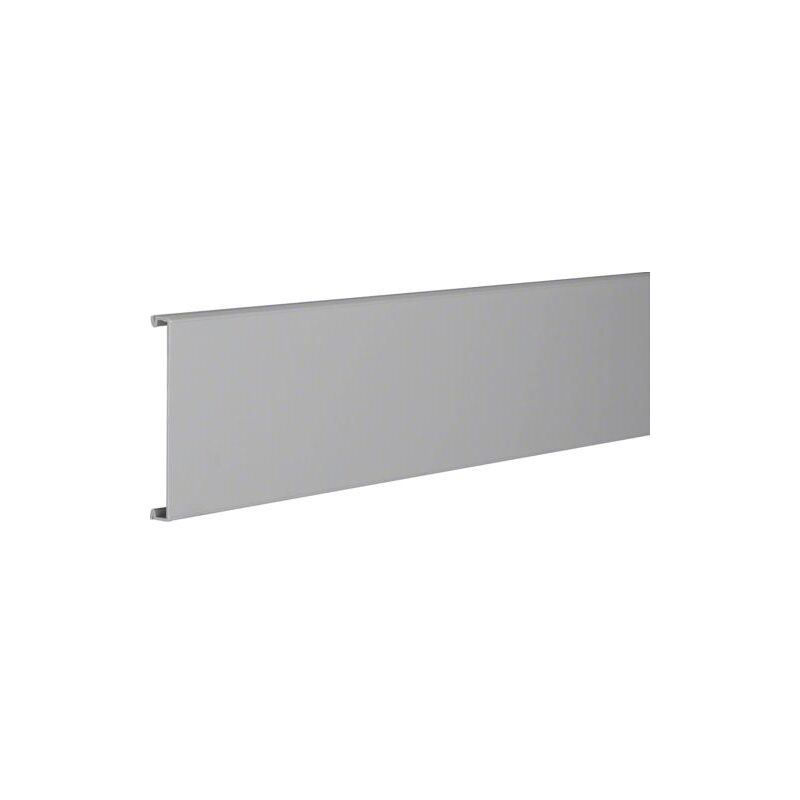 Couvercle pour goulotte BA7 - l 100mm RAL 7030 gris HAGER BA71002