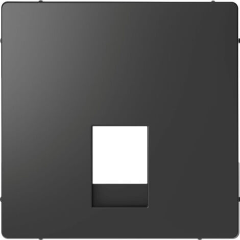 Couvercle pour le mécanisme de la prise téléphonique en polycarbonate mat de couleur anthracite ELEGANCE