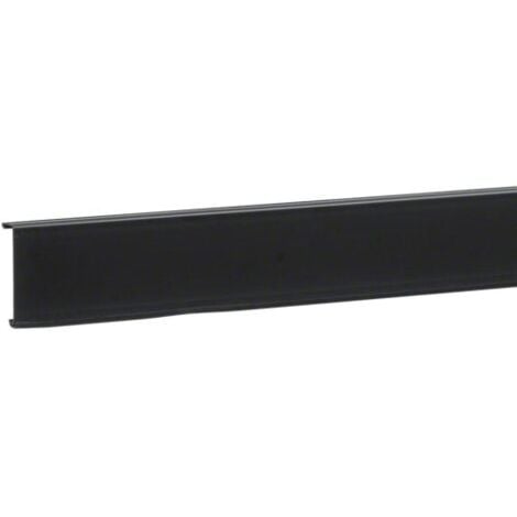 Couvercle pour plinthe SL20080 joint de mur. noir HAGER SL20080219011