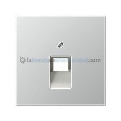 Couvercle pour prise téléphonique ou de données RJ11-RJ45 ALUMINIUM JUNG AL 2969-1 UA