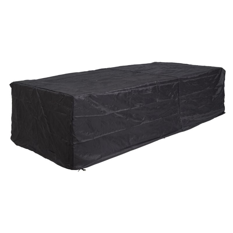HWC-J41, housse bâche de protection, ensemble de table de jardin 75x255x120cm, anthracite