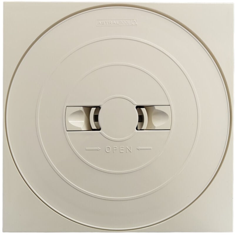 Astralpool - Couvercle skimmer rond clips et cadre carré astral Prestige 4402010510