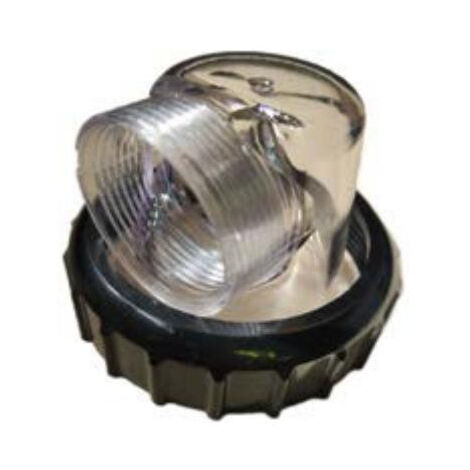 Couvercle transparent + écrou préfiltre pompe PP