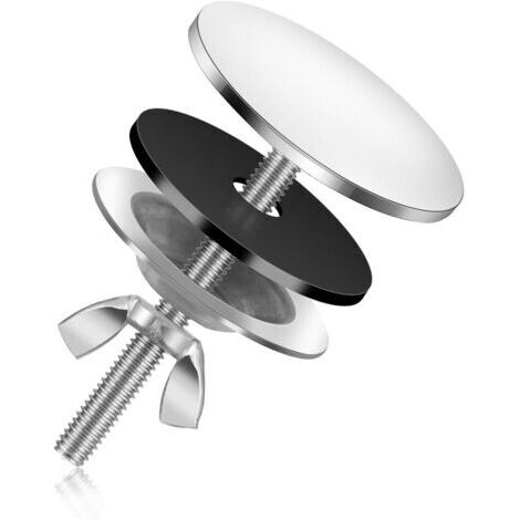 Couvercle Trou Robinet, 5cm Acier Inoxydable Couvercle de Trou de Cuisine Bonne Étanchéité Bouchon de Robinet d'Évier de Trou de Robinet d'Évier pour la Prévention des Fuites-Argent