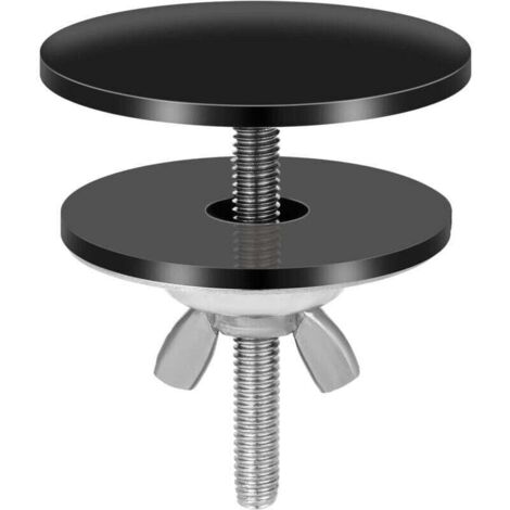 Couvercle Trou Robinet Noir, 5 cm Acier Inoxydable Couvercle Trou Robinet Évier Cache Trou pour Évier Étanche Couvercle Évier Cuisine Noir pour Bouchon de Trou de Robinet d'Évier