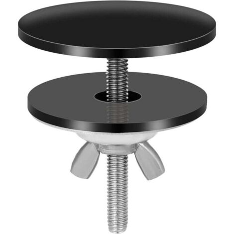 Couvercle Trou Robinet Noir, 5 cm Acier Inoxydable Couvercle Trou Robinet Évier Cache Trou pour Évier Étanche Couvercle Évier Cuisine Noir pour Bouchon de Trou de Robinet d'Évier