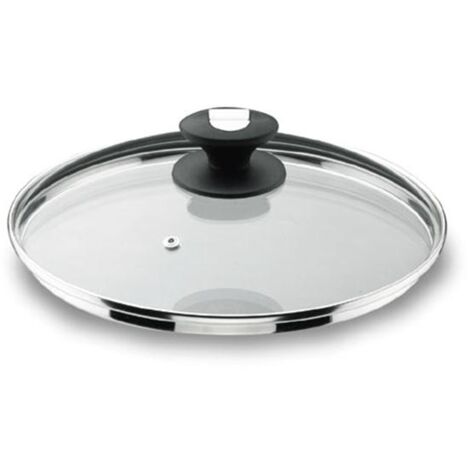 Couvercle Verre Avec Sortie Vapeur 14cm - Durit - Lacor