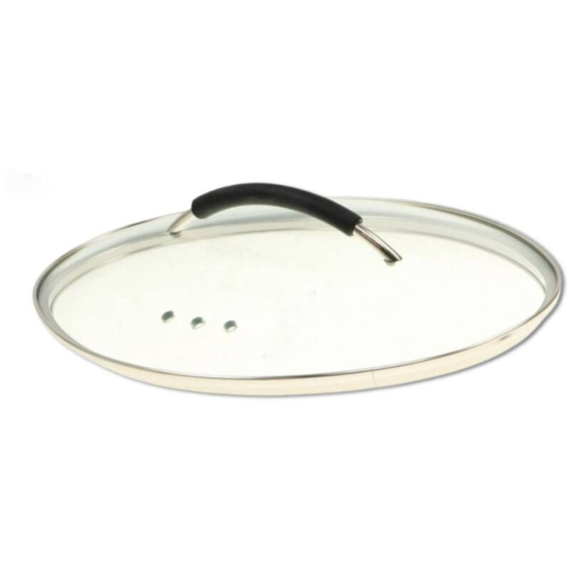 Couvercle verre + poignée caoutchouc