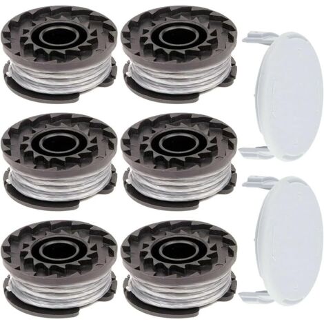 couvercles de bobine avec 6 bobines de coupe ALM pour coupe-bordures Bosch ART23SL et ART26SL