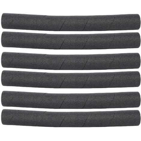 Couvercles de tuyaux en mousse noirs EPE, 6 pièces, Tube d'isolation polyvalent découpable en spirale pour poignée de piscine, Machine d'exercice aquatique