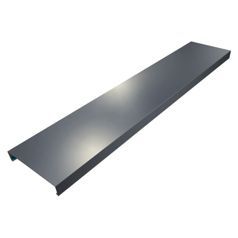 Couvertine 3m PREMIUM en alu 15/10ème - tête de mur Couleur - Gris Anthracite - RAL 7016, Largeur - 210 mm, Longueur - 3 m linéaires - ALUHOME