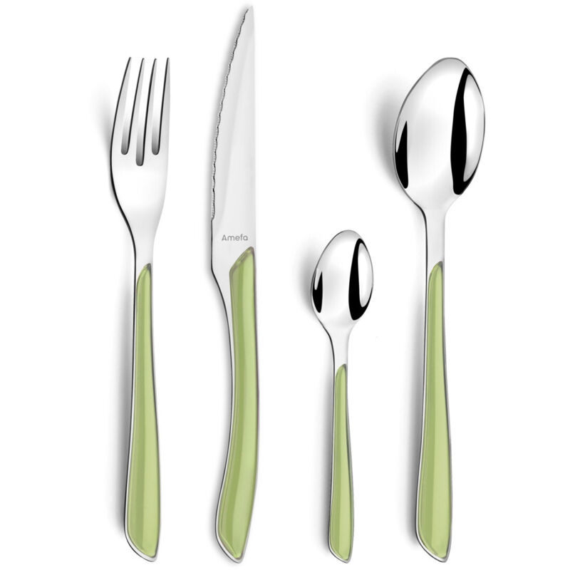 Eclat Pastel Vert - Ménagère 24 pièces
